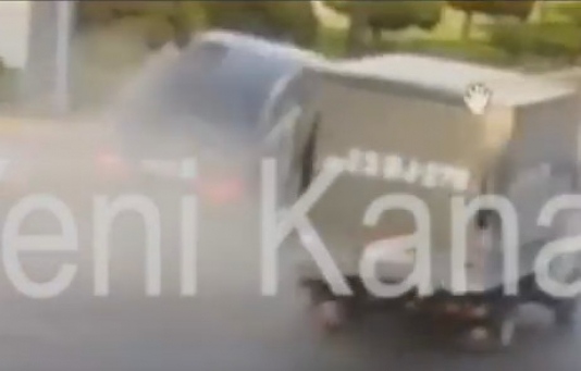 Bakıda inanılmaz qəza kameraya düşdü: 