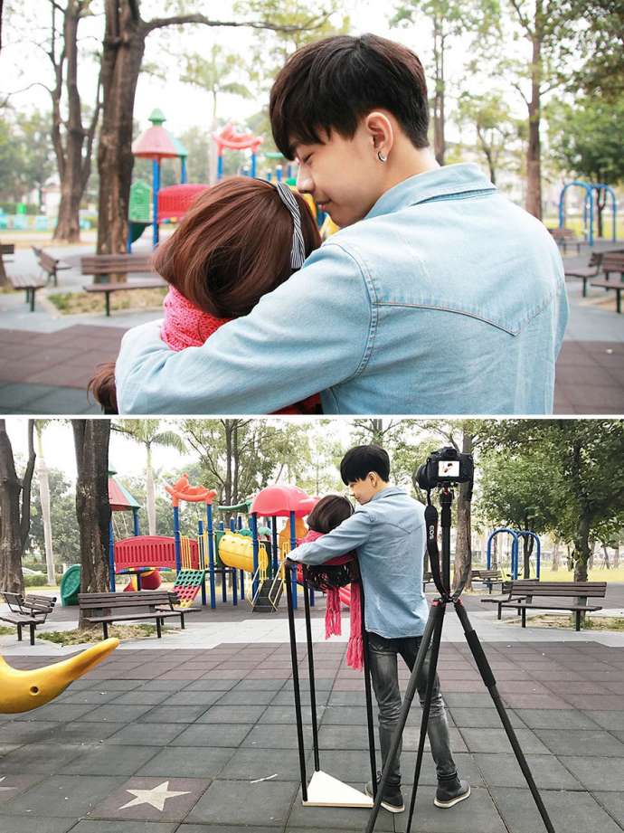 Sevgilisinin olduğunu sübut etmək istəyən gənc - FOTOLAR