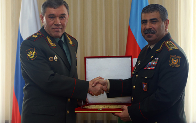 Zakir Həsənov da Valeri Gerasimovla görüşdü