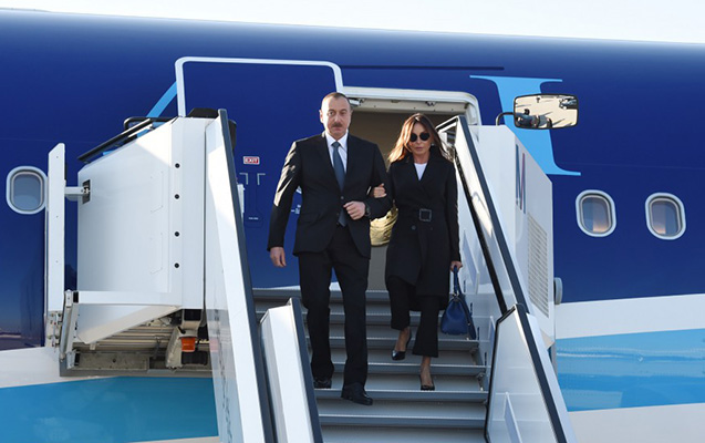 Prezidentlə xanımı Almaniyaya getdi - Foto
