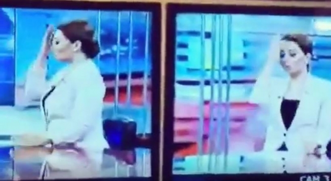 ATV-nin aparıcısının efirdən öncəki maraqlı görüntüləri yayıldı (VİDEO)