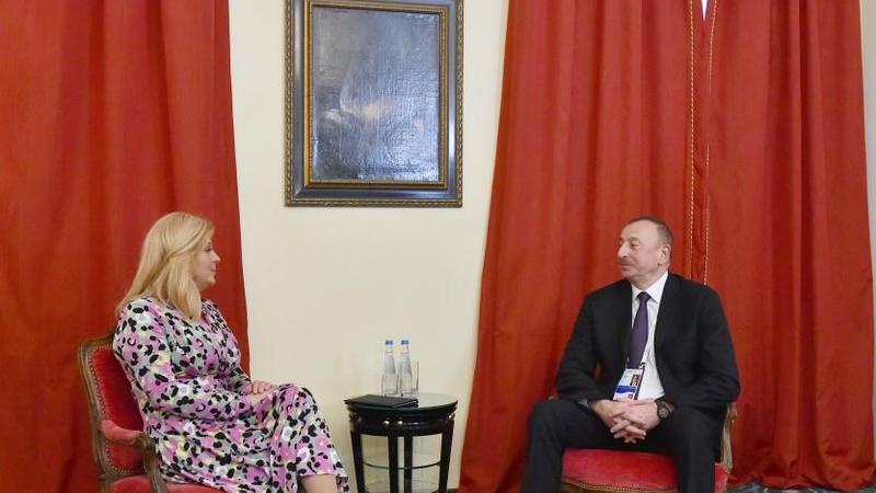 Münxendə Azərbaycan və Xorvatiya prezidentləri görüşdü - FOTOLAR