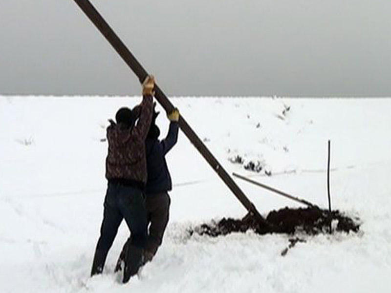 Astara təcrid olundu - Rabitə və elektrik verilişi dayandı