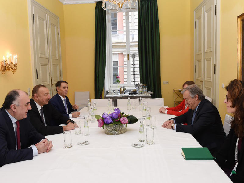 İlham Əliyev Münhendə BMT-nin baş katibi ilə görüşüb — YENİLƏNİB