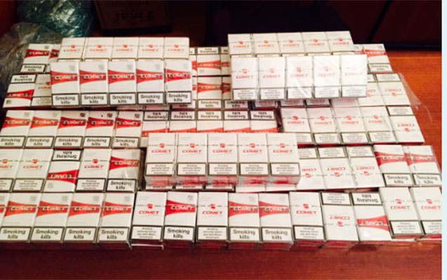 Gömrükdə 4400 siqaret aşkarlandı - Aksiz markası olmayan