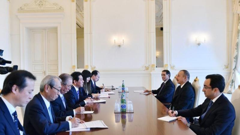 Prezident yaponiyalı naziri qəbul edib