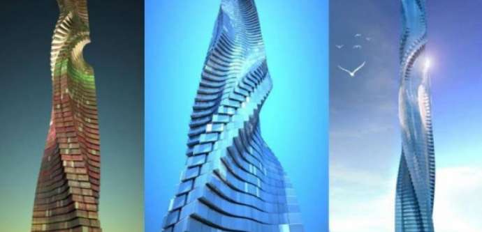 Dünyanın ilk “4D-göydələni” - 30 milyon dollara fırlanan mənzillər - VİDEO