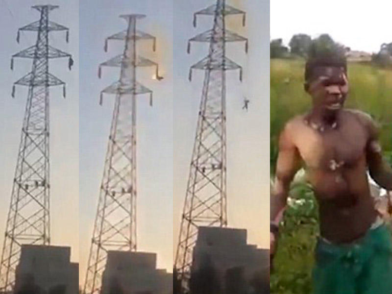 Dünyada ilk dəfə: elektrik vurdu, 30 metrdən düşdü, sağ qaldı - VİDEO 