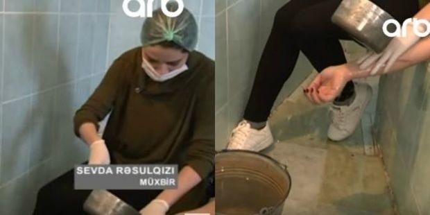 Azərbaycanda aparıcı ölü yudu – VİDEO