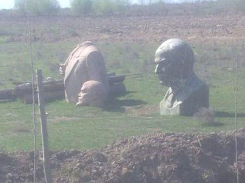 İmişlidə Leninlə Nərimanovun 