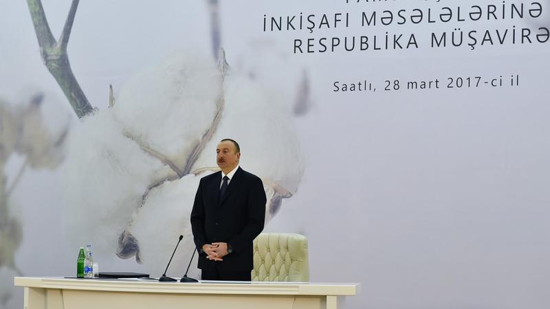 Prezident İlham Əliyevin iştirakı ilə Saatlıda müşavirə keçirilir - FOTOLAR (YENİLƏNDİ)