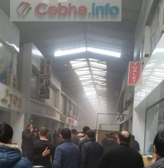 Binə Ticarət Mərkəzindəki dəhşətli yanğından İLK VİDEO