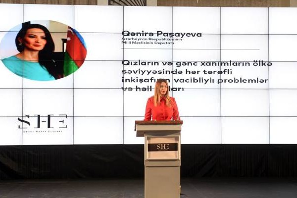 Qənirə Paşayeva qadınlarla bağlı konfransda məişət zorakılığına qarşı daha fəal mübarizəyə çağırıb