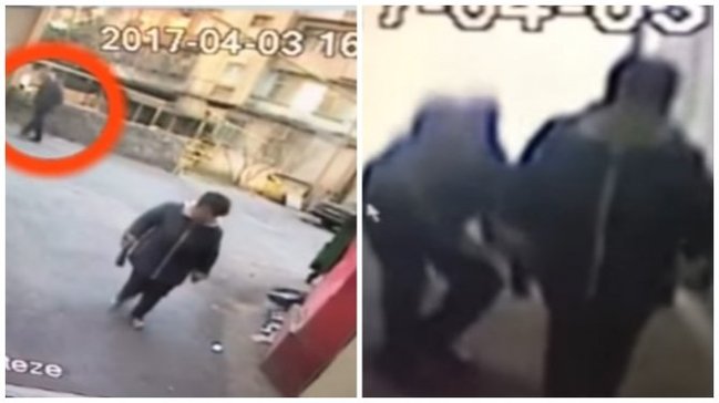 Bakıda yaşlı kişi qadına hücum edərək onu soydu - ANBAAN VİDEO