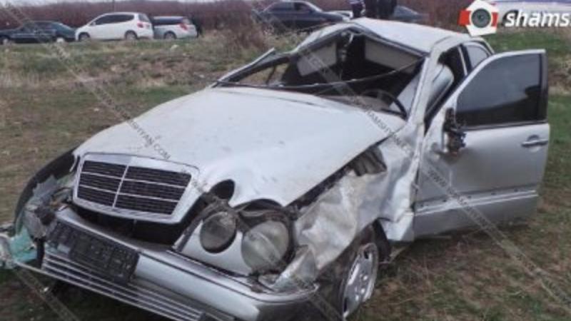 Erməni polkovnik-leytenantı avtomobil qəzasına düşdü