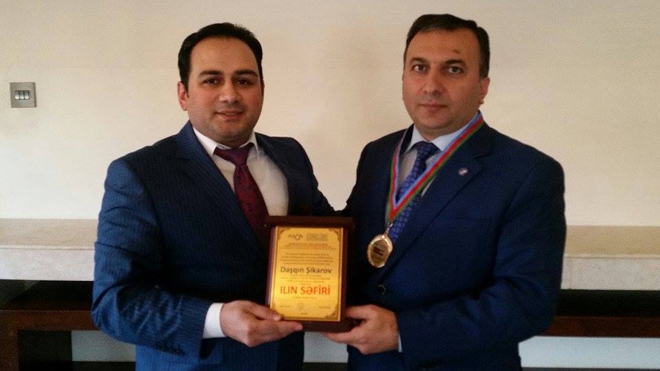 Daşqın Şikarov “İlin Səfiri” seçildi – MÜKAFAT BƏƏ-də TƏQDİM OLUNDU+FOTO