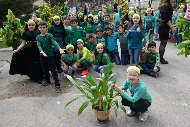 Heydər Əliyev Fondunun vitse-prezidenti Leyla Əliyevanın təşəbbüsü ilə başlanılmış “Məktəb bağları” layihəsinə Nəsimi rayonunda start verildi