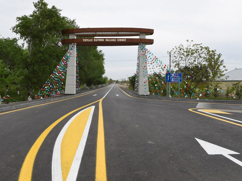 Prezidentin açılışını etdiyi yolun görüntüləri - VİDEO