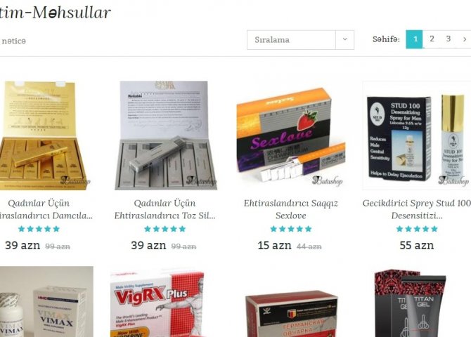 Azərbaycanda bu da oldu: İntim məhsullar satışa çıxarıldı