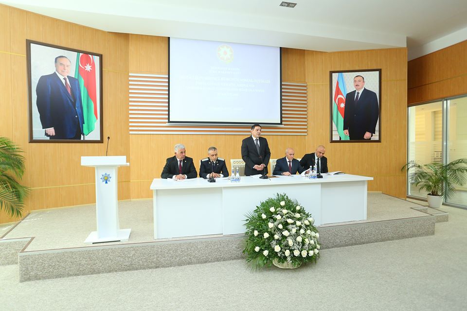 Binəqədi rayonunda 2017-ci ilin birinci rübü üzrə hesabat yığıncağı keçirilib