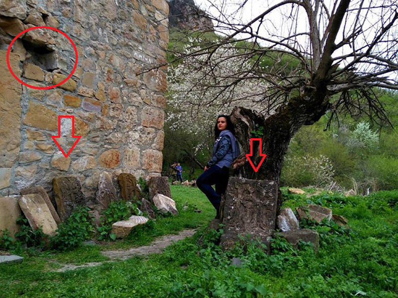 Şuşada tarixi abidələrimiz erməniləşdirilir - FOTOLAR