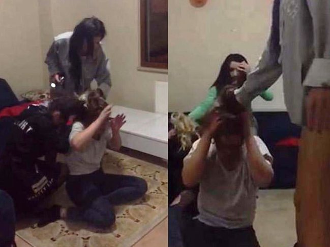 3 tələbə evə çağırdıqları qızları döyüb sosial şəbəkədə paylaşdılar - VİDEO