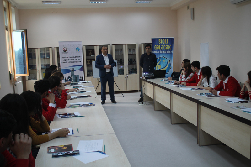 “Region gənclərinin kiçik sahibkarlıq fəaliyyətinə dəstək” adlı layihənin təlimlərinə start verilib