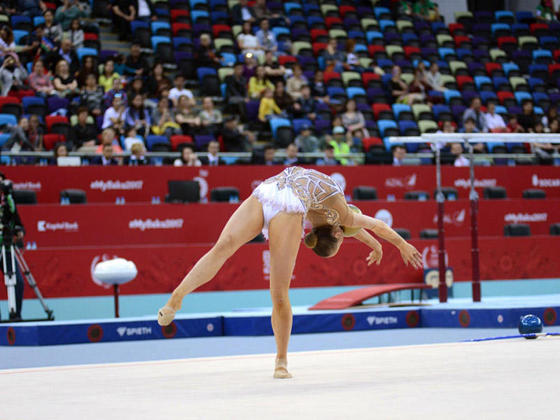 Bakı-2017: Bədii gimnastika üzrə Azərbaycan yığması komanda hesabında liderdir - YENİLƏNİB