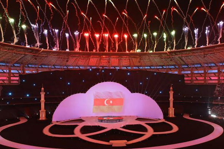 İslam Həmrəyliyi Oyunlarının açılış mərasimi başa çatdı