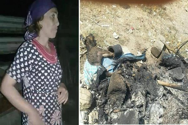 Bakıda qadın küçükləri diri-diri yandırdı – FOTO + VİDEO (18+)