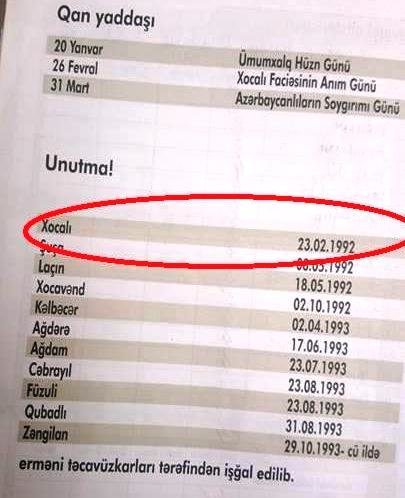 Təhsildə BİABIRÇILIQ: Şagirdlərə Xocalının işğal tarixi səhv öyrədilir - FOTO