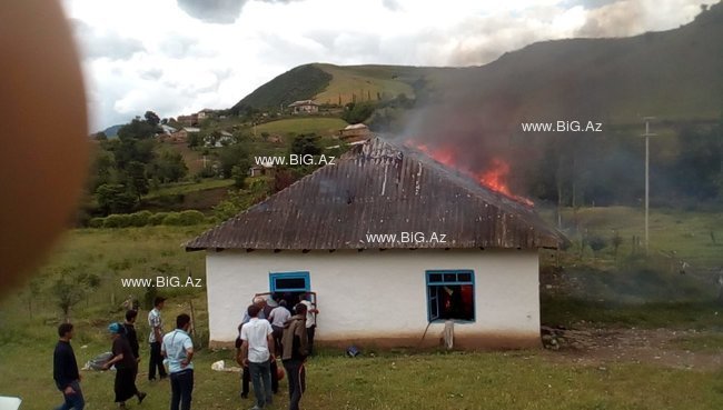 Lerikdə AİLƏ FACİƏSİ: Ev yanıb külə döndü, 3 gəlin... - VİDEO+FOTOLAR