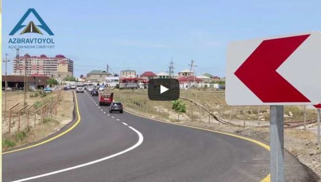 Bakıda daha bir yol təmirdən sonra istifadəyə verildi - VİDEO