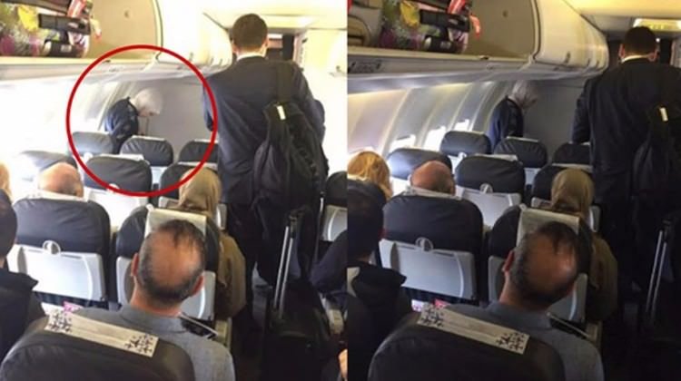 Sərnişin təyyarəsində Əminə Ərdoğan sürprizi - FOTOLAR