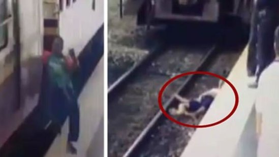 Metrodaqandonduran hadisə - Oğlan qatarın altında belə qaldı - ANBAAN VİDEO