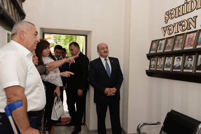 Qarabağ müharibəsi əlilləri, veteranları və şəhid ailələri İctimai Birliyinin Nəsimi rayon Təşkilatının yeni qərargahı istifadəyə verilib