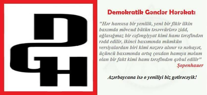 Demokratik Gənclər Hərəkatı BƏYƏNAT VERDİ