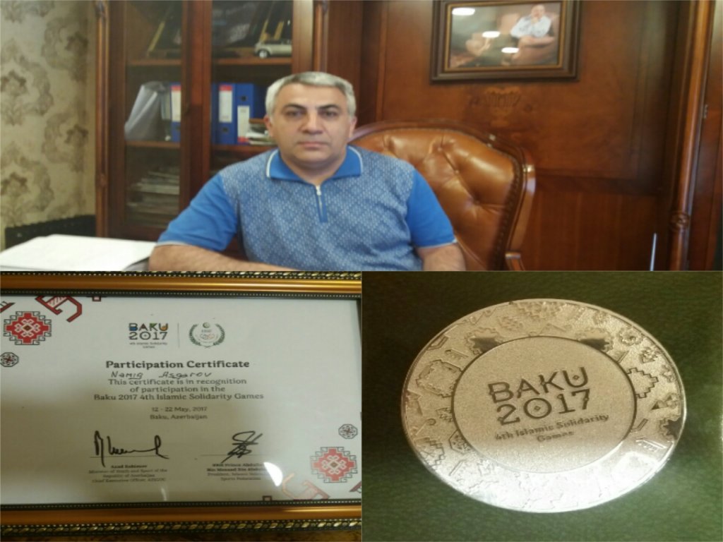 Azad Rəhimov federasiyanın vitse-prezidentini mükafatlandırdı-FOTOLAR