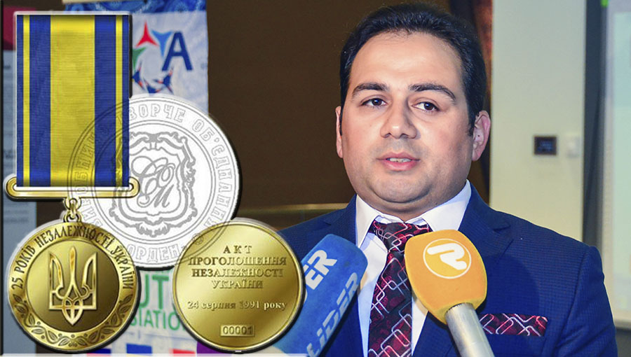 Azərbaycan-Slavyan Gəncləri Assosiasiyasının sədri Ukraynanın ali medalı ilə təltif edildi