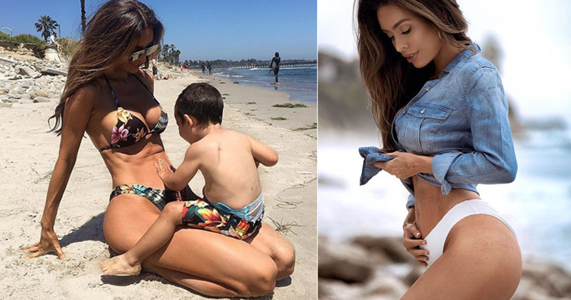 Hamilə modelin bədənini görənlər gözlərinə inanmır - FOTO