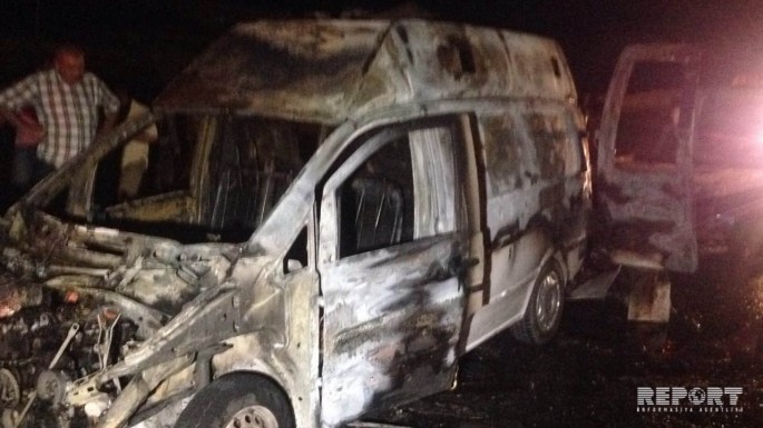 SON DƏQİQƏ: Bakıda təcili yardım maşını yanıb kül oldu - İçidə xəstə və həkimlər olub- VİDEO