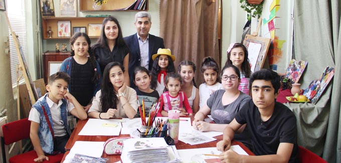 Aprel döyüşləri qəhrəmanlarının şücaətləri rəsm əsərlərində - JEM-dən layihə