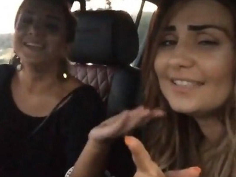 Şəbnəm Tovuzlu yol qaydalarını mahnı oxuya-oxuya pozdu - VİDEO
