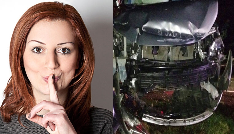 Aparıcımız həmkarı ilə dalaşdı, qəzaya düşdü - Fotolar