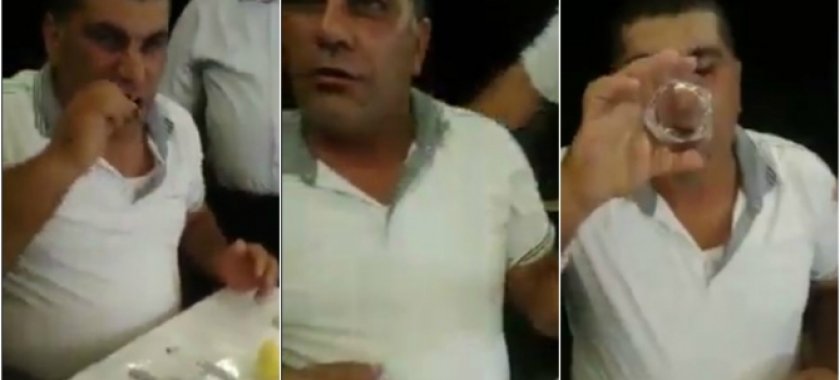 Azərbaycanlı kişi mərcə girib böcək yedi (VİDEO)