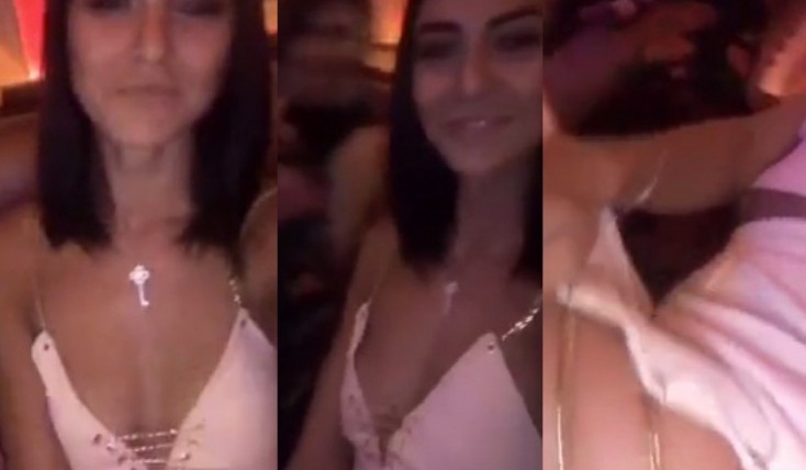 Bakıda gənc model gecə klubunda alt paltarsız... - VİDEO