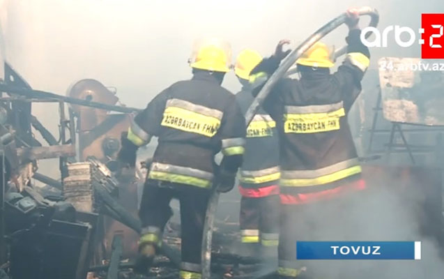 Çörək sexi yanıb kül oldu