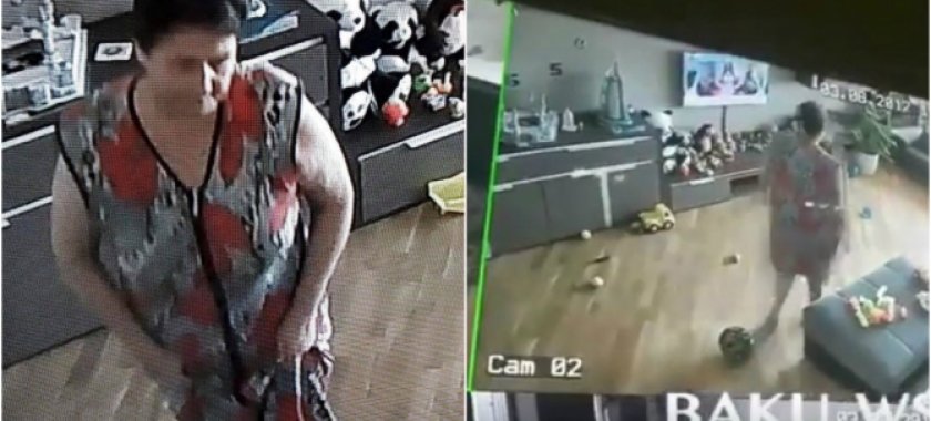 Diqqət! Bakıda qeyri-adekvat dayə peyda olub (VİDEO)