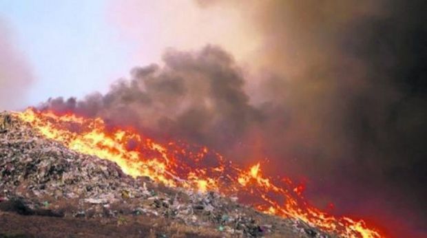 Sumqayıtda zibilliyi yandıran şəxs 500 manat cərimələndi