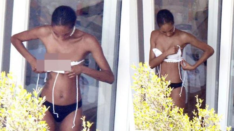 Alt paltarını eyvanda dəyişən məşhur BİABIR OLDU - FOTO